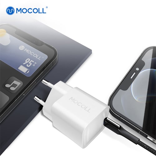 Сетевое зарядное устройство MOCOLL 20W Fast Charge Type-C White