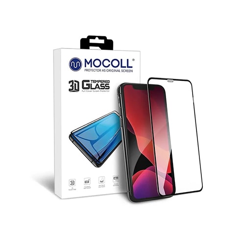 Защитное стекло 3D MIX MOCOLL PLATINUM для iPhone XS Max/11 PRO Max