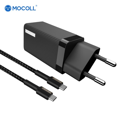 Зарядное устройство MOCOLL 65W GaN Fast Charge Black