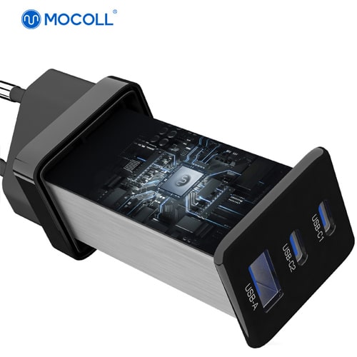 Зарядное устройство MOCOLL 65W GaN Fast Charge Black