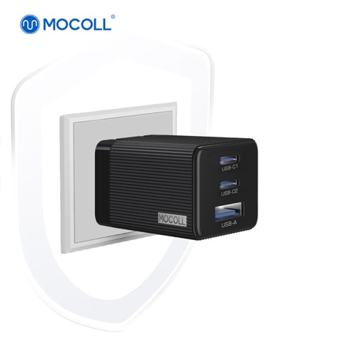 Зарядное устройство MOCOLL 65W GaN Fast Charge Black