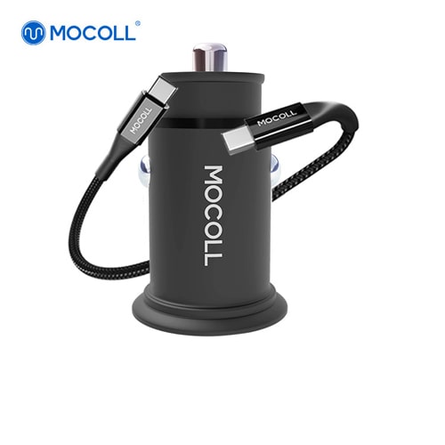 Автомобильное зарядное устройство MOCOLL 30W Type-C/Type-A Black