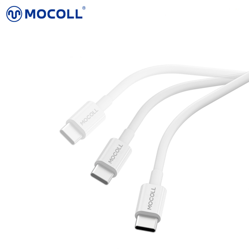 Кабель MOCOLL Type-C to Type-C White