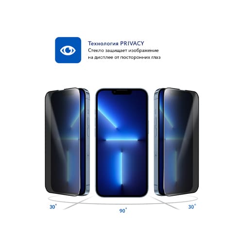 Защитное приватное стекло 2.5D MOCOLL Arrow для iPhone 13 Pro Max