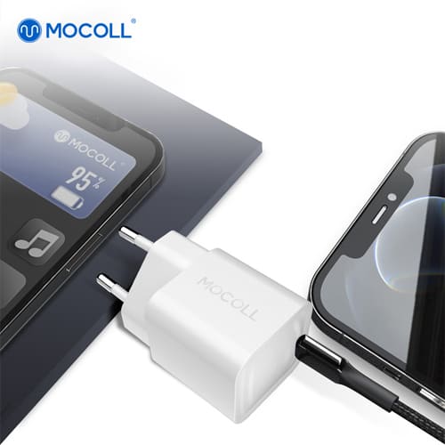 Сетевое зарядное устройство MOCOLL 20W Fast Charge Type-C White