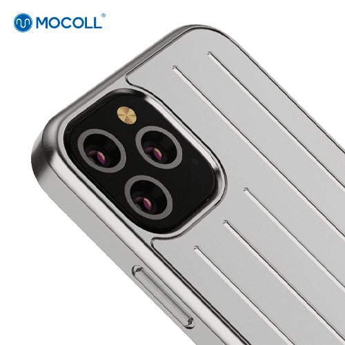 Серебристый металлический чехол для iPhone 12/12 Pro