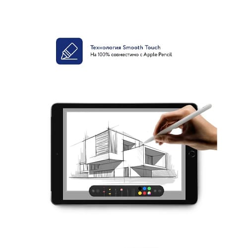 Прозрачное защитное стекло 2.5D MOCOLL GOLDEN AMOR для iPad 8 (10.2') 2020