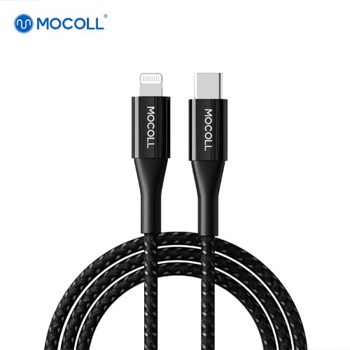 Дата-кабель MOCOLL Type-C  to Lightning Black
